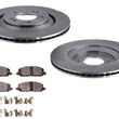 Rear Coated Brake Rotors & Pads For Hyundai Elantra 2021 2022 2023 1.6 2.0L