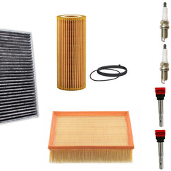 Ignition Coil & Air Cabin Filter Spark Plugs for Audi A4 Quattro 2005-2008 3.2L