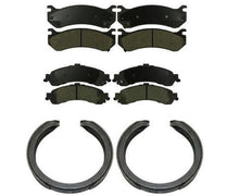 Brake Pads Parking Brake Shoes For Chevrolet Tahoe w 4 Wheel Brake Disc