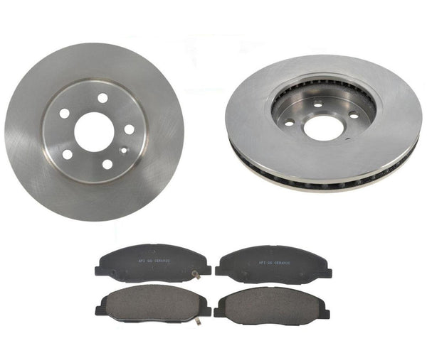 For 08-14 CTS Wagon Front Brake 12.4 Inch 315MM Rotors & Ceramic Brake Pads JE5