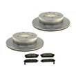 Rear Brake Rotors & Ceramic Brake Pads For 1999 2000 2001 Q45 1993-1997 J30