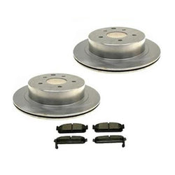 Rear Brake Rotors & Ceramic Brake Pads For 1999 2000 2001 Q45 1993-1997 J30