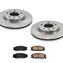 Front Brake Rotors & Ceramic Pads For Kia Sedona 2002 To 11/30/2003