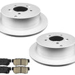 For 2001 2002 2005 2006 Hyundai Santa Fe Rear Brake Rotors & Ceramic Brake Pads