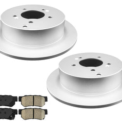 Para rotores de freno trasero y pastillas de cerámica Hyundai Santa Fe 2001-2006.