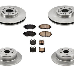 Pastillas de freno de rotores delanteros y traseros para Lexus IS300 01-05 GS300 98-01 GS400 98-00