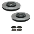 Front Brake Disc Rotor Rotors & Ceramic Pads For Lexus 1993-00 GS300 98-00 GS400