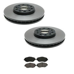 Front Brake Disc Rotor Rotors & Ceramic Pads For Lexus 1993-00 GS300 98-00 GS400