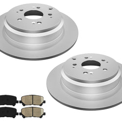 Rear Brake Rotors & Ceramic Pads For 2007-2013 MDX 2010-2013 ZDX 09-11 Pilot