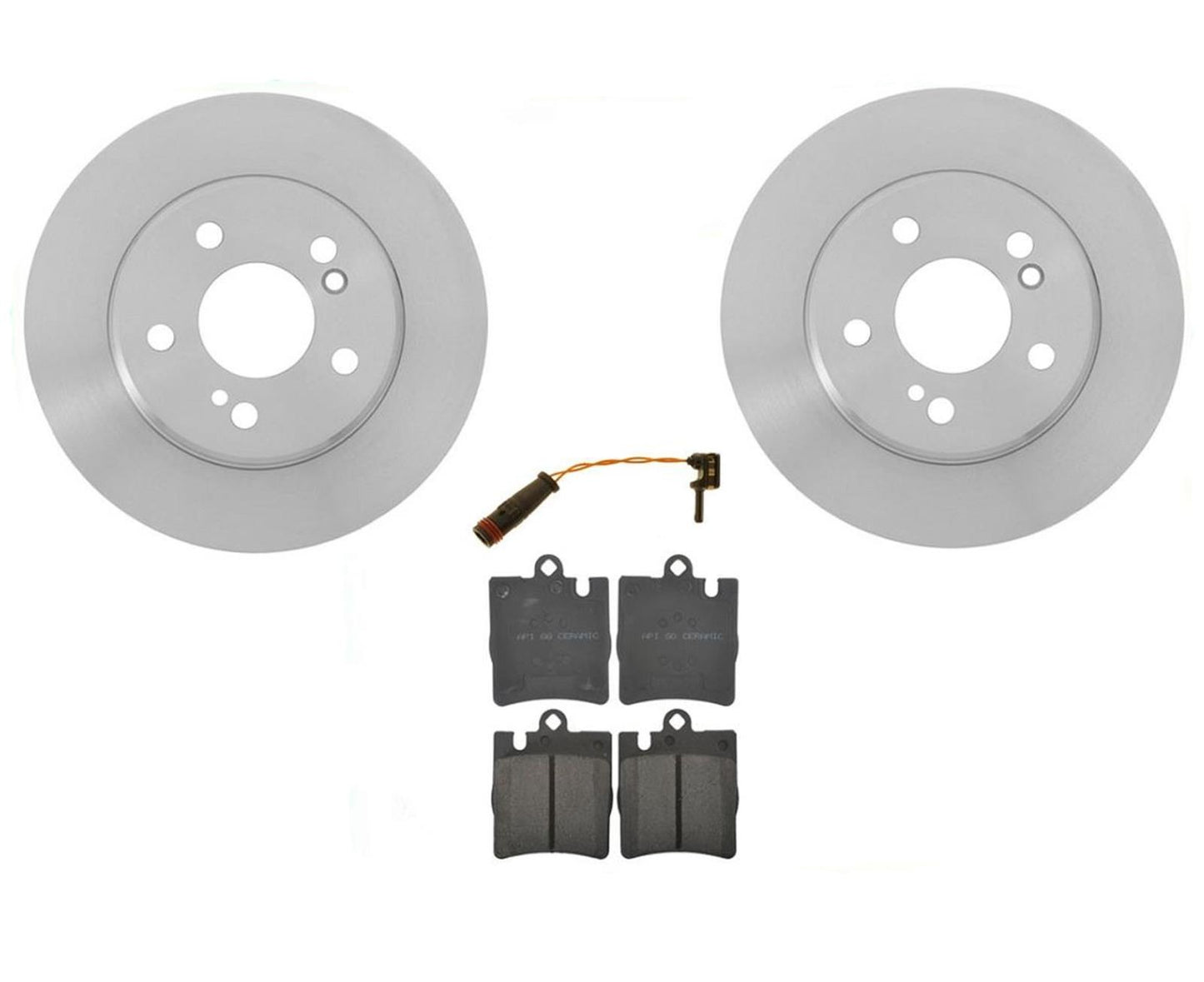 Rotores de freno trasero y pastillas de freno para Mercedes C230 2.5L 2006-2007