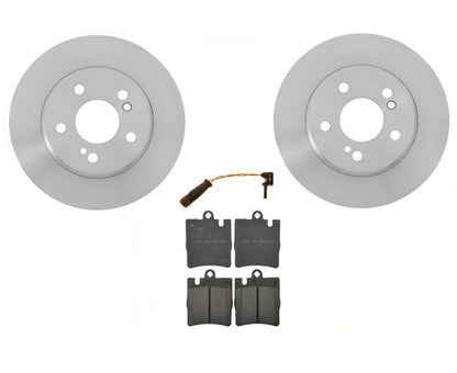 Rotores de freno trasero y pastillas de freno para Mercedes C230 2.5L 2006-2007