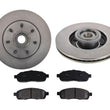 For 2004-08 F150 Rear Wheel Drive 7 Wheel Studs Front Hub Bearing Rotors & Pads