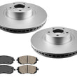 Front Brake Rotors & Ceramic Brake Pads For 2005-2012 Subaru Outback 2.5L