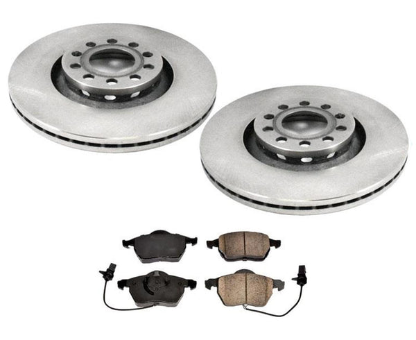 Front Brake Disc Rotors & Pads For Audi A4 Quattro 1.8L 3.0L W/ 312mm 2002-2005