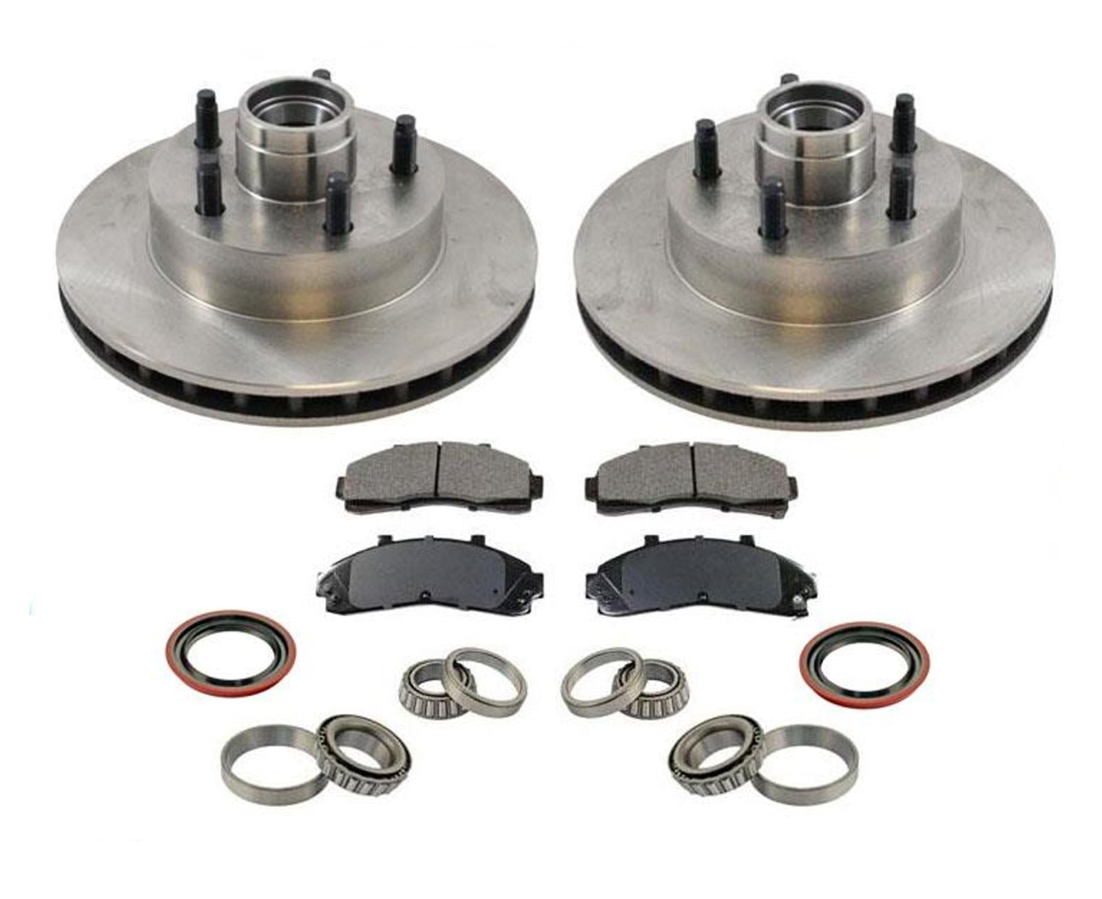 For 1995-1997 Ford Ranger Rear Wheel Drive Brake Rotors Pads Bearings Rear ABS