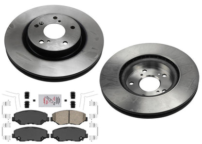 F Performance Disc Brake Rotors Pads for Honda CR-V CRV 12-16 Front Wheel Drive