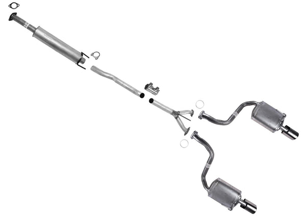 Extension Pipe Resonator Dual Mufflers Exhaust System For Nissan Maxima 12-2022