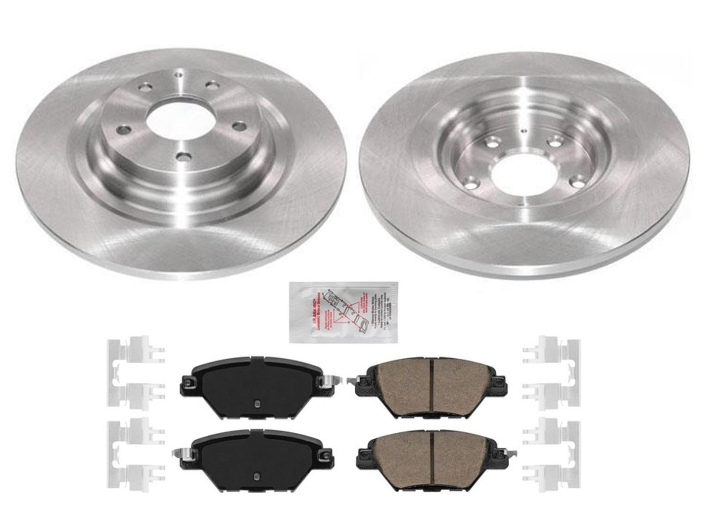 (2) REAR Coated Disc Brake Rotors & Ceramic Pads All for Mazda CX-9 2016-2023