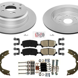 Rear Disc Brake Rotors & Pads Parking Shoes for Acura MDX 2007 2010 2011 2013