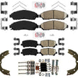 Front & Rear Disc Brake Pads Parking Shoes for Acura MDX 2007 2010 2011 2013