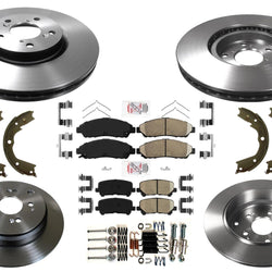 Disc Brake Rotors Brake Pads Parking Shoes for Acura MDX 2007 2010 2011 2013