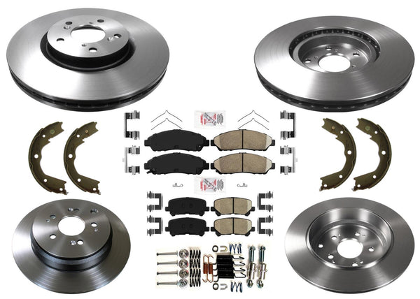 Disc Brake Rotors Brake Pads Parking Shoes for Acura MDX 2007 2010 2011 2013
