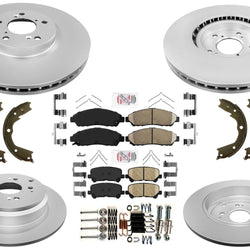 Disc Brake Rotors Brake Pads Parking Shoes for Honda Pilot 2012 2013 2014 2015