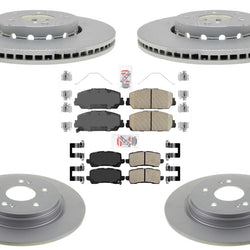 Front & Rear Disc Brake Rotors Brake Pads for Acura RLX 2014 2015 2019 2020