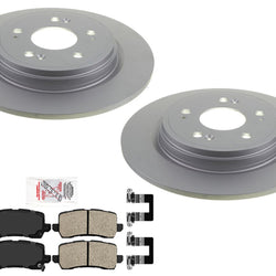 Rear Disc Brake Rotors Brake Pads Hardware for Acura RLX 2014 2015 2019 2020