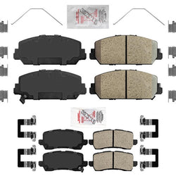 Front Rear Ceramic Disc Brake Pads Hard for Acura RLX 2014 2015 2019 2020