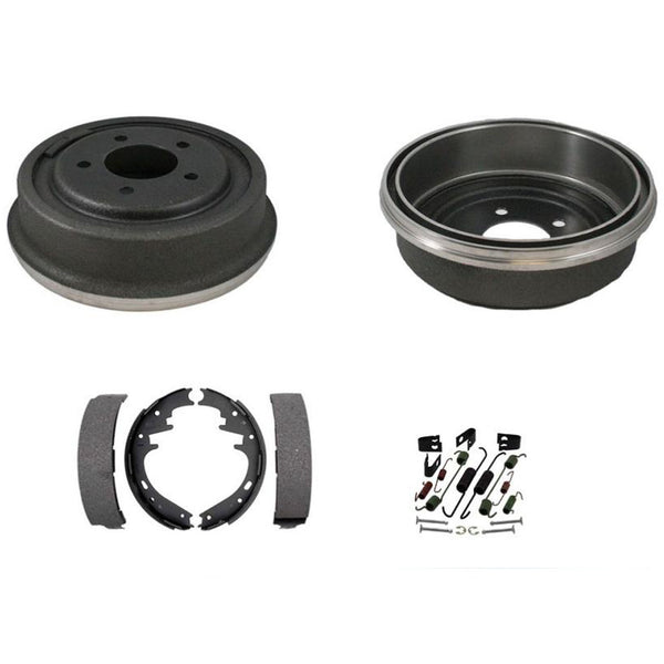 01-02 F150 Tambores y zapatas de freno trasero de 5 lengüetas y resortes de zapatas de freno 80102 B723 H7298 