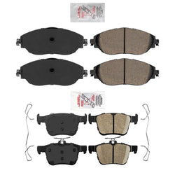 Front & Rear AME Premium Ceramic Brake Pads For Volkswagen Tiguan 2018-2024