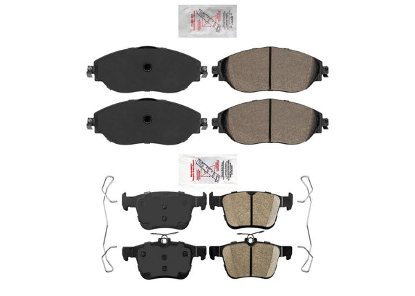 Front & Rear AME Premium Ceramic Brake Pads For Volkswagen Tiguan 2018-2024