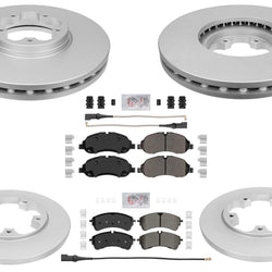 Disc Brake 5 Bolt Disc Rotors Severe Duty Pads For Ford Transit 150 2020-2024