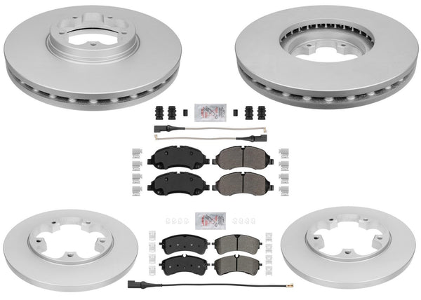 Disc Brake 5 Bolt Disc Rotors Severe Duty Pads For Ford Transit 150 2020-2024