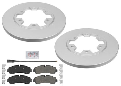 GEO Coated Disc Brake Rotors Pads For Ford Transit 350HD 6 Bolt 2020 2021 2022