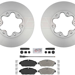 GEO Coated Disc Brake Rotors Pads For Ford Transit 350HD 6 Bolt 2020 2021 2024