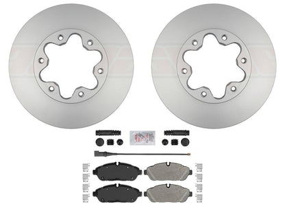 GEO Coated Disc Brake Rotors Pads For Ford Transit 350HD 6 Bolt 2020 2021 2024