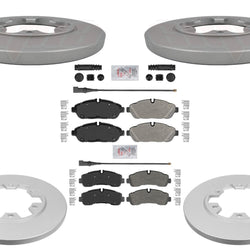 GEO Coated Disc Brake Rotors Pads For Ford Transit 250 350 6 Bolt 2020 2021 2024