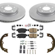 Rear Coated Brake Rotors Ceramic Pads For Acura TL 2009 2010 2011 2012 2013 2014