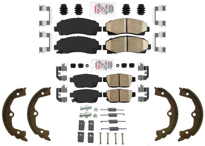 F&R Ceramic Disc Brake Pads & Shoes For Acura TL 2009 2010 2011 2012 2013 2014