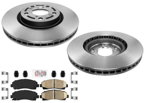 Performance Disc Brake Rotors Ceramic Pads For Acura TL 09 10 11 2012 2013 2014