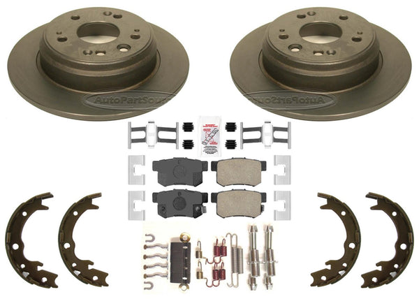 Rr Performance Disc Brake Rotors Ceramic Pads For Honda CR-V CRV 2002 2003 2004