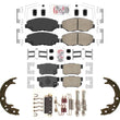 Front & Rear Ceramic Disc Brake Pads Hardware For Honda CR-V CRV 2002 2003 2004