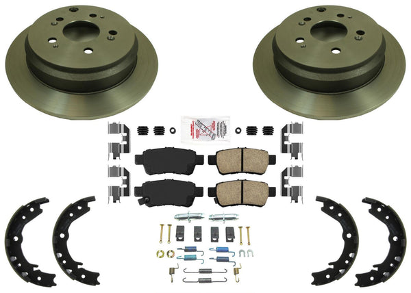 Rear Performance Disc Brake Rotors Ceramic Pads For Honda Odyssey 2005 2006 2010