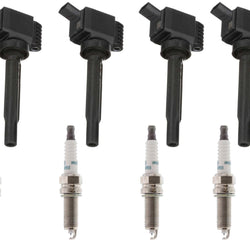 4 Direct Ignition Coil & Spark Plugs For Hyundai Santa Fe 2.5L 2021 2022 2023