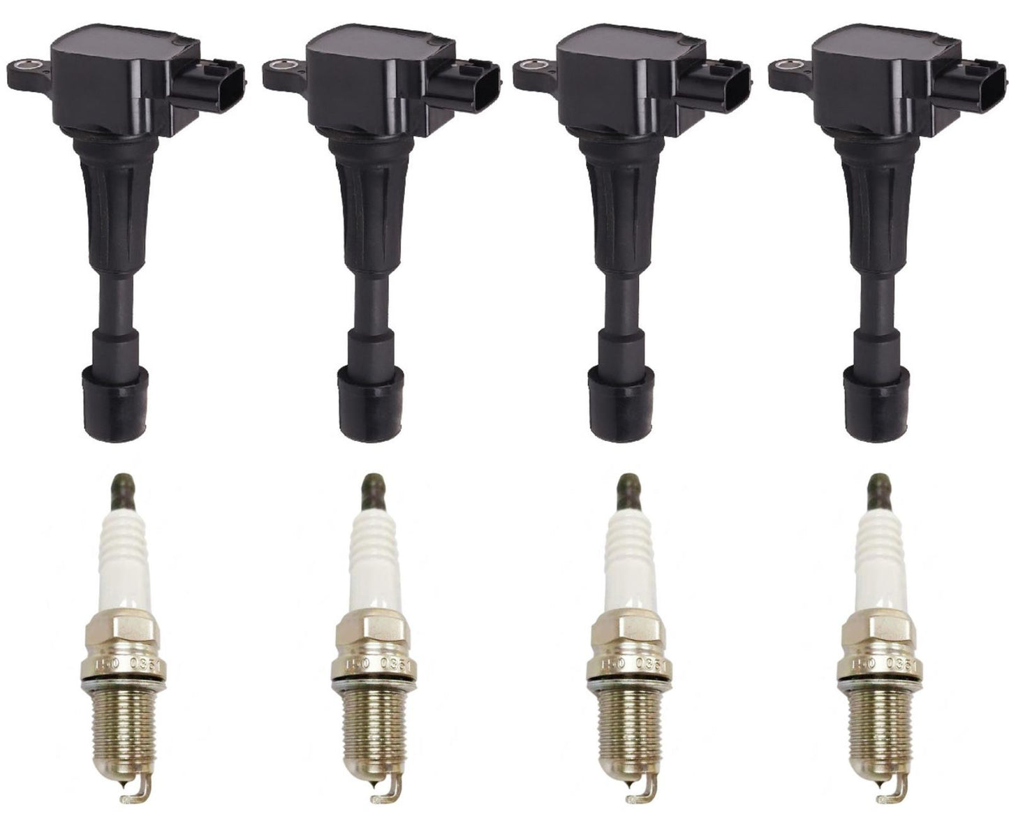 Ignition Coils Spark Plugs Air Cabin & Oil Filters For Mazda 2 1.5L 2011-2014