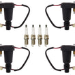 4 Direct Ignition Coil & Spark Plugs For Subaru Impreza 2.2L 1995 1996 2000