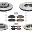 Premium Disc Brake Rotors Pads For Infiniti QX60 Nissan Pathfinder 2022-2023