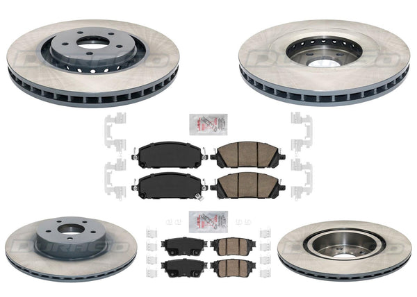 Premium Disc Brake Rotors Pads For Infiniti QX60 Nissan Pathfinder 2022-2023